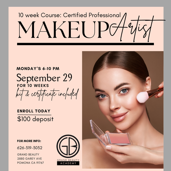 Certified Makeup Artist | 10 weeks