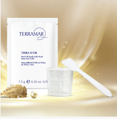 TERRA D´OR PEEL OFF MASK WITH PEARL DUST AND GOLD (4 sachets)