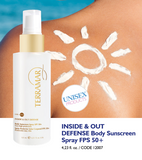 INSIDE & OUT DEFENSE BODY SUNSCREEN SPRAY FPS 50+ 4.23 fl. oz.