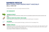 BAMBOO RESCUE WHITENING MOISTURIZING NIGHT HAND BALM / 2.82 oz.