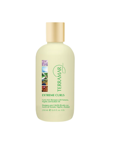 CURLY HAIR SHAMPOO WITH TAMANU, NIBELLA AND BAOBAB OILS. 8.45 fl. oz.